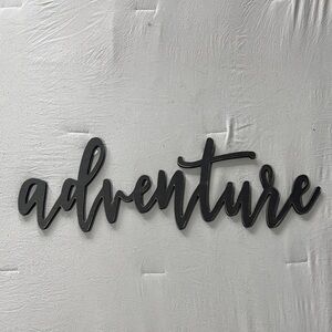 Hobby Lobby Black Script Adventure Wall Art